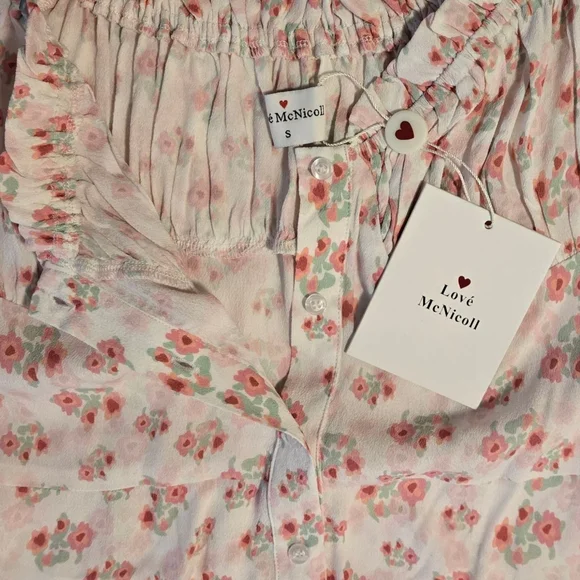 Love McNicoll Floral Dress BNWT Small - Picture 5 of 8